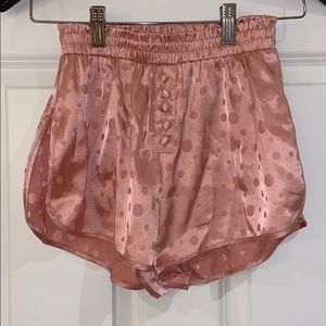 For Love & Lemons Blush Pajama Shorts